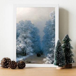 Poster Winter landscape by Ivan Aivazovsky 