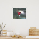 Poster WInter Moonlight Rose Poster: ROSE & PROSE 20x16 (Cuisine)