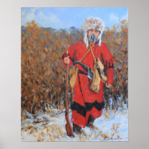 Poster WInter Mountain Man Fine Art