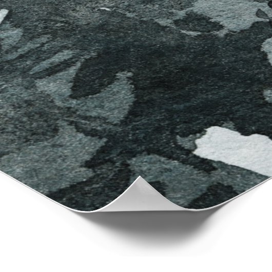 Poster Winter Night Forest Wonderland Seing Chart (Coin)