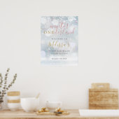 Poster Winter Onederland 1er anniversaire Pink Gold Welco (Cuisine)