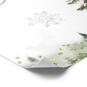 Poster Winter Onederland Forest 1er Anniversaire Numéro d (Coin)