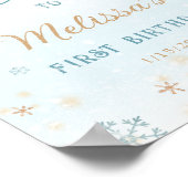 Poster Winter Onederland Premier anniversaire Blue Welcom (Coin)