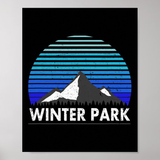 Poster Winter Park Colorado Bluebird Mountain (Devant)