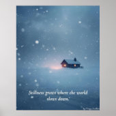 Poster Winter Serenity Art Print – “Soft Light in Quiet S (Devant)