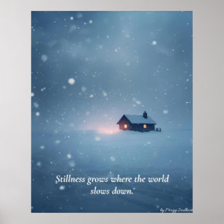 Poster Winter Serenity Art Print – “Soft Light in Quiet S