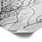 Poster Winter snow scene with cute black and tan dog (Coin)