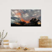 Poster Winter Sunset Nature Paysage Photographie (Cuisine)