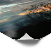 Poster Winter Sunset Nature Paysage Photographie (Coin)