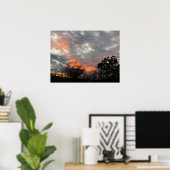 Poster Winter Sunset Nature Paysage Photographie (Bureau à domicile)