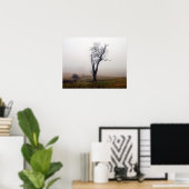 Poster Winter Tree in Foggy Meadow #2 (Bureau à domicile)