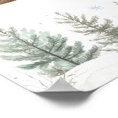 Poster Winter Truck Woodland First Year Photo Milestone (Coin)