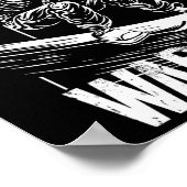 Poster Winter Warrier Snowboard Skeleton Snowboarder (Coin)