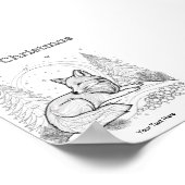 Poster Winter Wildlife Red Fox Coloration de Noël (Coin)