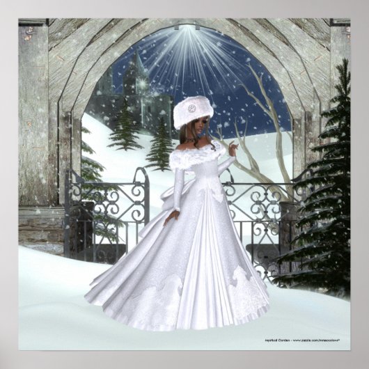 Poster Winter Woman D3 Design - Imaginaire Imprimer/Poste (Devant)