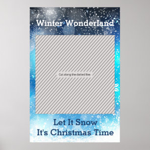 Poster Winter Wonderland Christmas Party Photo Booth