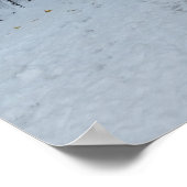 Poster Winter Wonderland Snow Park Blank Card (Coin)