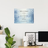Poster Winter Wonderland Wedding Welcome Sign (Bureau à domicile)