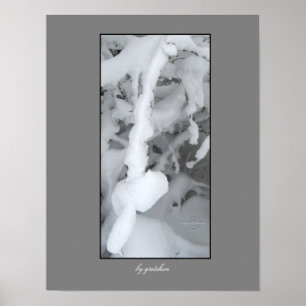 Poster winterarchitectuur van griekenland