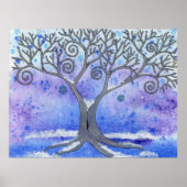 Poster winterbomen (Voorkant)