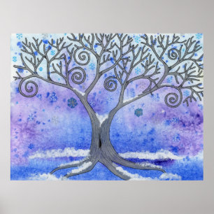 Poster winterbomen
