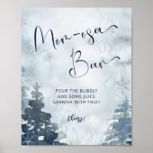 Poster winterbos met mam-osa-staaf (Voorkant)