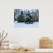 Poster wintersneeuw, vers (Keuken)