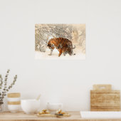 Poster Wintertigers (Keuken)