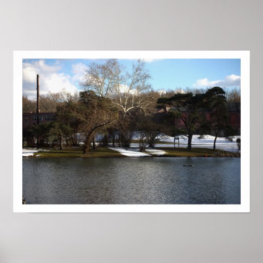 Poster winterwater (Voorkant)