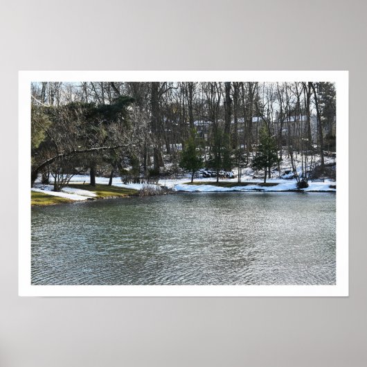 Poster winterwater (Voorkant)
