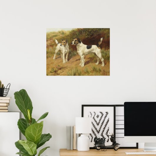 Poster Wire Haired Terriers par Thomas Blinks (Bureau à domicile)