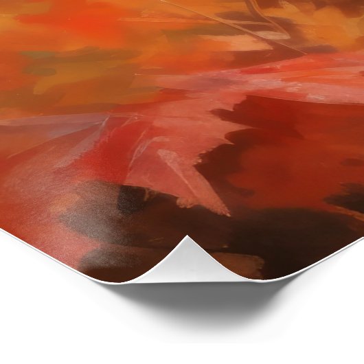 Poster Wirefox Terrier en automne Leaves automne Inspire (Coin)