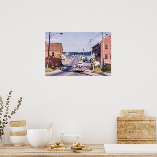 Poster Wiscasset et Bridge 1960 (Cuisine)