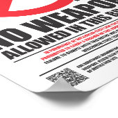 Poster Wisconsin Caché Carry Signal - Affaires (Coin)