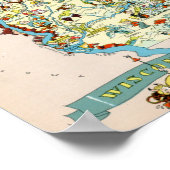 Poster Wisconsin Funny Carte Vintage (Coin)