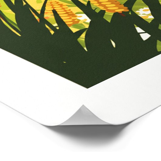 Poster Wisconsin vintage (Coin)