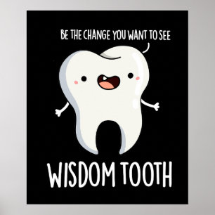 Poster Wisdom Dentelle Dentelle Sage Dentelle Douleur Pun