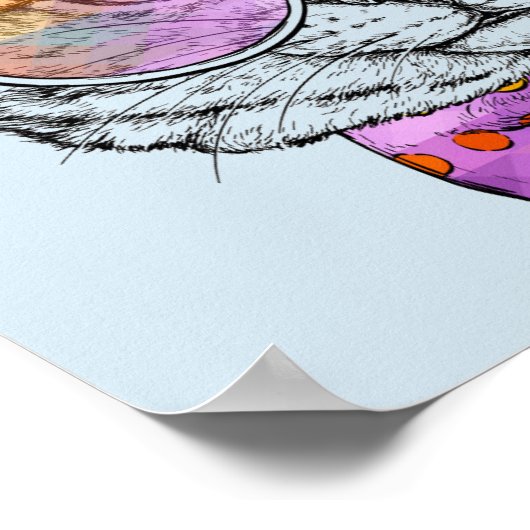 Poster Wise Kitty Kat (Coin)