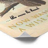 Poster Wise Old Owl (Coin)