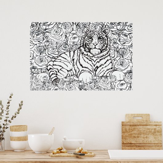 Poster Wise Tiger (Cuisine)