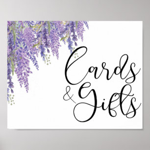Poster Wisteria arbre Cartes de mariage et cadeaux