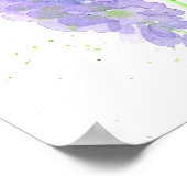 Poster Wisteria Fleur Arbre Branche Aquarelle Botanique (Coin)