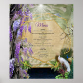 Poster Wisteria & grands oiseaux Thème Dreamscape (Devant)