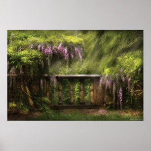 Poster Wisteria - La vue d'un amoureux