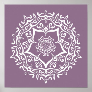 Poster Wisteria Mandala