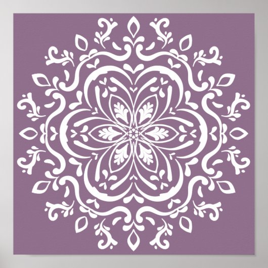 Poster Wisteria Mandala (Devant)