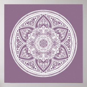 Poster Wisteria Mandala