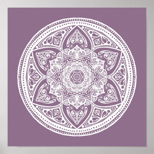 Poster Wisteria Mandala (Devant)