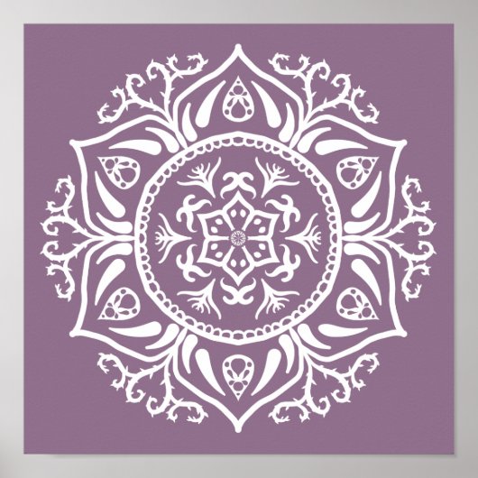 Poster Wisteria Mandala (Devant)
