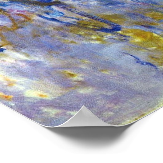 Poster Wisteria (moitié droite) par Claude Monet (Coin)